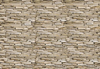 Fotobehang Stone Wall | XL - 208cm x 146cm | 130g/m2 Vlies