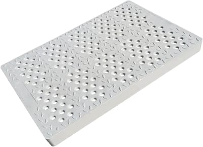 Afvoerroosterhoes - Drainage Deksel - Snelle Waterafvoer - Versterkt Glasvezel - 50x40x3cm - Grijs