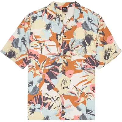Quiksilver Safe Paradise Overhemd Met Korte Mouwen Veelkleurig 2XL Man