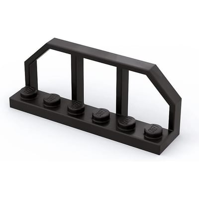 10 STUKS 6583 1x6 Hekwerk Bouwstenen Moc Hek Component Werkt Met featuring Bakstenen DIY Kinderen Assemblage Speelgoed Cadeaubox 10pcs zwart