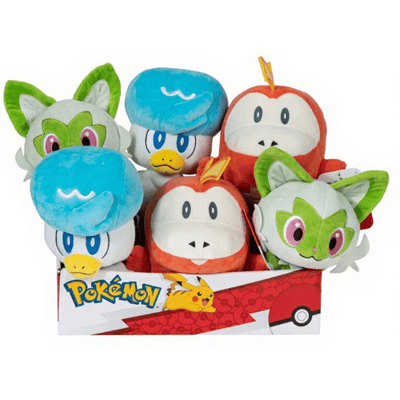 Pokémon pluche knuffels Assortiment van Generatie IX - 20 cm, 6 stuks