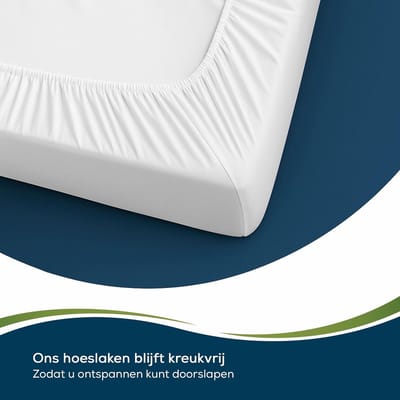 Famanu - Waterdicht hoeslaken 200x220 cm, ademend en geruisloos matrasbeschermer, anti-allergisch en hygiënisch, wasbaar tot 95 °C – Wit