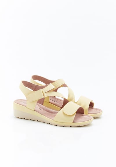 Damart - Sandalen met sleehak Amortyl - Dames - Geel - 37