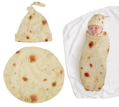 Grappige Tortilla Wikkeldeken voor Baby's - Zachte en Ademend Swaddle Deken