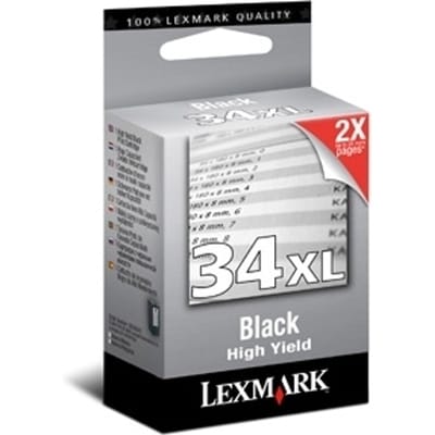 Lexmark 18C0034 nr. 34 inktcartridge zwart hoge capaciteit (origineel)