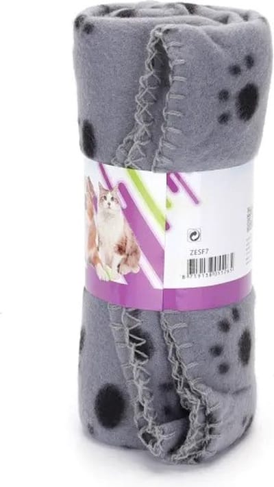 Nobleza Hondendeken - Kattendeken - Fleece Dierendeken - Hondenmat - 120 x 100 cm - Grijs