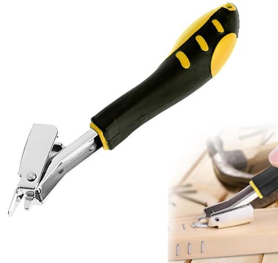 Nietenverwijderaar - Draagbare spijkertrekker - Multifunctionele handmatige spijkerverwijderaar - Met antislip rubberen handvat - Geschikt voor het verwijderen van spijkers uit meubels, vloeren, houten kisten en fotolijsten - Zwart, geel