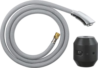 GROHE Uitloop voor K4 ééngreepsmengkraan keuken, met slang 1425mm en gewicht, chroom, 46576000