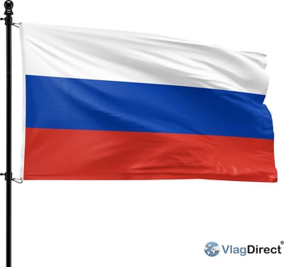 VlagDirect - Russische vlag - Rusland vlag - 90 x 150 cm