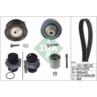 Schaeffler Ina Waterpomp + distributieriem set INA 530 0361 30
