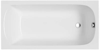 Badland CLASSIC SLIM ligbad 120 x 70 cm wit