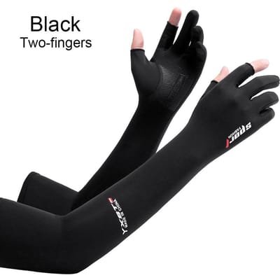 1 stuk Luchtkoelende Armmouw Mouw Dames Heren Sport Hardlopen UV Zonnebrandcrème Handschoenen Fietsen Handmouwen Anti-zonnebrand Lichaam