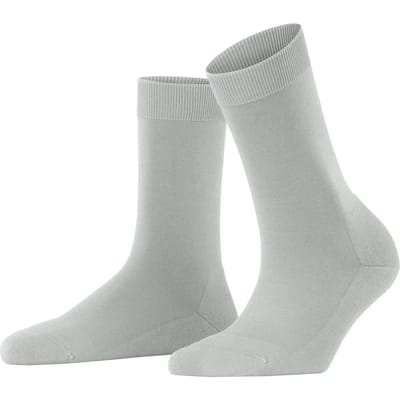 FALKE ClimaWool eenkleurig wol lyocell sokken dames grijs - maat 37-38
