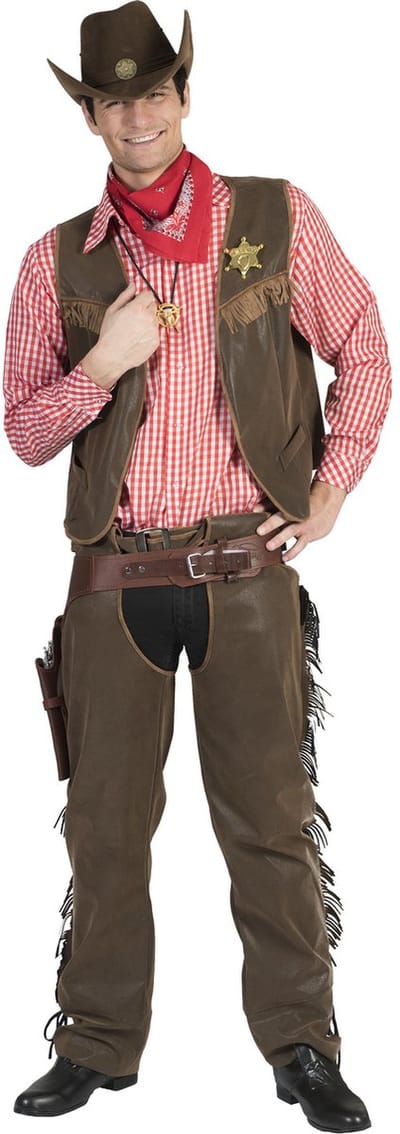 Verkleedpak cowboy man Wild West Wade Man 48-50 - Carnavalskleding