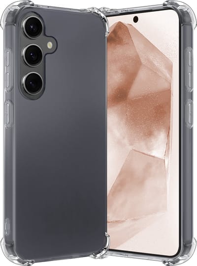 Hoes - Geschikt voor Samsung Galaxy A55 - Sterk & Shockproof - Siliconen Case - Back Cover - Telefoon Hoesje Shock Proof - Transparant
