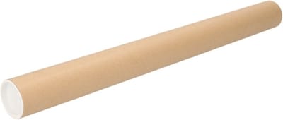Poster koker van karton - 3x - 430 x 40 mm - Bruin - Verzendkokers - Voor A2 formaat papier