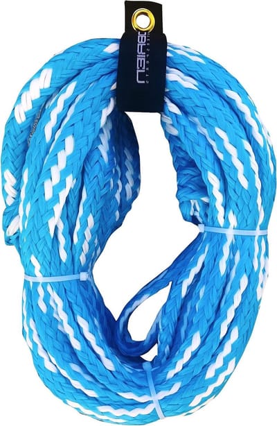 Drijvend Buis Touw - Watersport Touw - Waterskiën Trekken - Drijvende Kern - 60 voet - Blauw