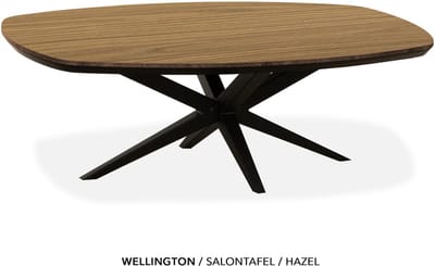 Maxfurn - Ovale salontafel | Zeer krasvast met verjongde rand| Kleur: Hazel