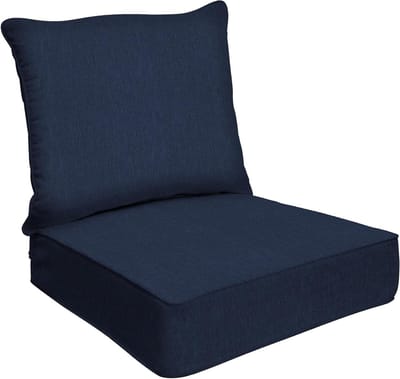 Zitkussen Set - Terraskussens Stoelkussens - Buiten Zitten Comfortabel - Weerbestendig Olefine Stof - 24 x 23 x 6.5 inch