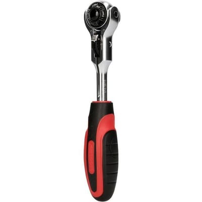 KS TOOLS 3/8" MODIFIX Mini-T-greep ratel met zwenkkop 72 tanden 0°+90° - 914.3815
