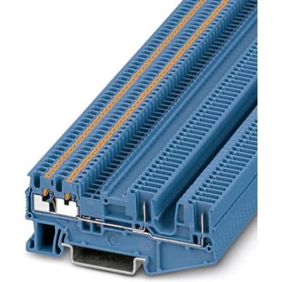 Phoenix Contact 3212400 Doorgangsserieklem 3.5 mm Snelaansluiting Blauw 50 stuk(s)