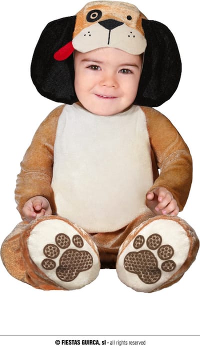 Fiestas Guirca - Jumpsuit baby puppy 18-24 maanden - Carnavalskleding - Carnaval - carnavalskleding 2027 - Carnaval kostuum
