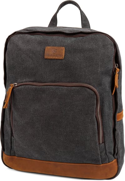 Salt & Hide - Heren - Grijs Canvas Rugzak