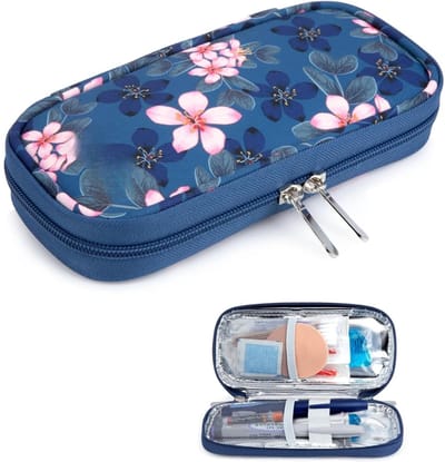 Famanu – Reisetui voor diabetici met 2 koelgelzakken, koeltas voor insuline en epipen, zwart
