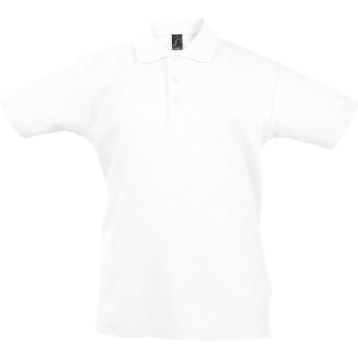 SOLS Kinder Unisex Zomer II Pique Polo Shirt (Wit)