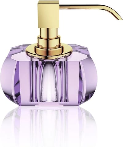 Zeepdispenser - KR SSP, violet/goud.