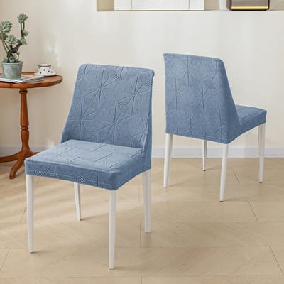 Stoelhoes Suede Hoge-elasticiteit Hotel Woonkamer Eetkamerstoelhoes All-inclusive Vierkante Leren Kruk Beschermhoes Stofdicht Slijtvast 37CM
