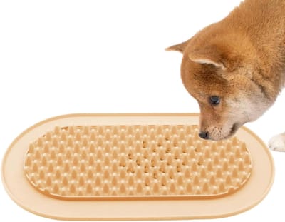 Honden Likmat - Voerbak Verrijking - Langzaam Eten - Anti-verstikkingsontwerp - 455 x 248 cm - Geel