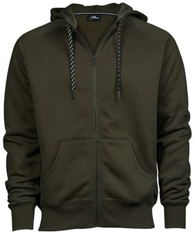Tee Jays - Fashion Hoodie met rits - Dark Olive maat M