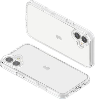 Transparant Hard-Cover Bescherm-Hoes geschikt voor iPhone 16