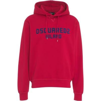 Dsquared2 Milano Logo Cool Fit Rode Hoodie