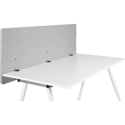 FLEXMIUT D 160 | ​Akoestische scheidingswand | 160 cm - Tafelverdeler Lichtgrijs