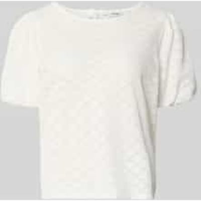 Gebreid shirt met pofmouwen