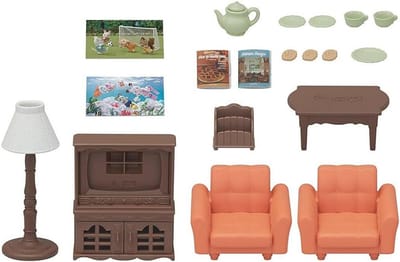 Leuke Woonkamer Set met Accessoires voor Speelhuis