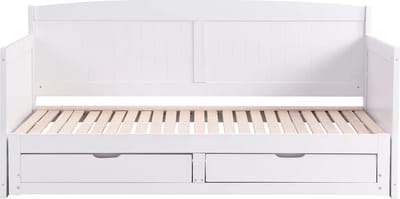 Vente-unique Bedbankje hout wit 90 x 190 cm DINIVA