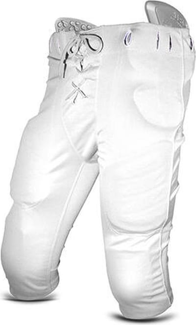 All Star FBP1A Adult 14 Slot Poly Pant XL White Gamepants voor Sport American Football