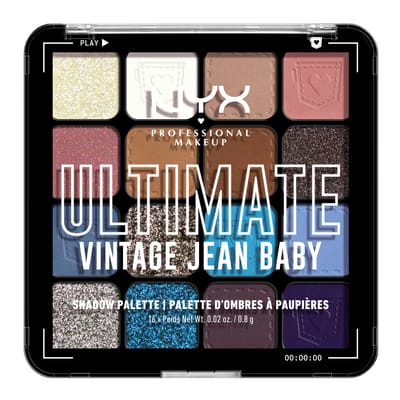 NYX Professional Make-Up Ultimate Shadow Palette 16-Pan 01W Vintage Jean Baby 1 st