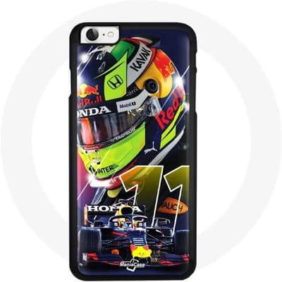IPhone 4 Formule 1 Sergio Perez Red Bull-hoesje rood