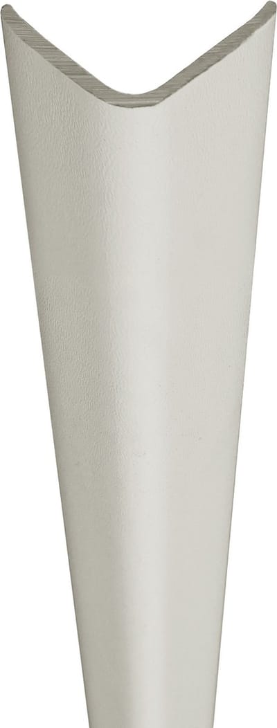 Kunststof - hoekprofiel - PVC hoekbeschermer - sneeuwwit 9003 - 30mm x 3,0m