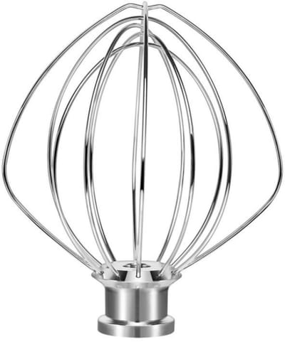 TOVBMUP Mixer - Ei-slagroomgarde - Vervangende staande mixer - Geschikt voor K45WW RVS draadgarde voor KitchenAid - Roestvrij staal