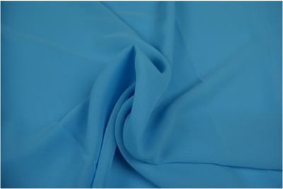 Chiffon stof - Aqua blauw - 1 meter - Per meter - 150cm breed
