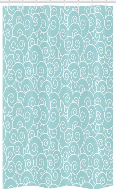 Abakuhaus Abstrakt Douchegordijn – 120x180 cm – Lichtblauw/Wit
