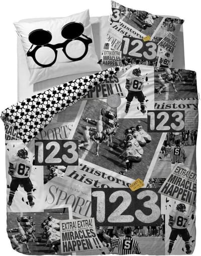 Covers & Co Sports News Dekbedovertrek - Lits-jumeaux - 240x200/220 cm