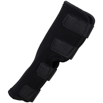 Hondenpootbrace Elastisch Verstelbaar Anti-slip Compressiewrap Dierenpootondersteuning Beschermer voor Artritis Letsel Zwart S S (21g/0.7oz) zwart