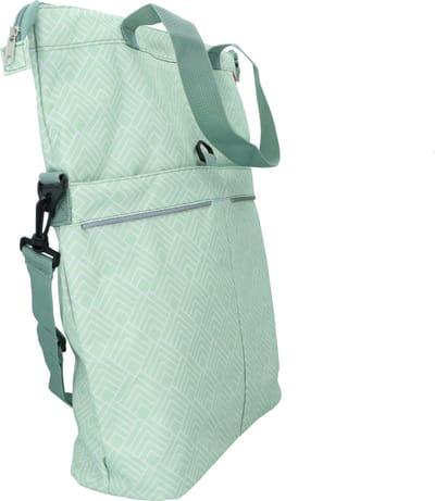 Dyto Enkele fietstas - Shopper of schoudertas - Voorvak met ritsvak - Verstevigde bodem - 18 Liter - Mint Groen