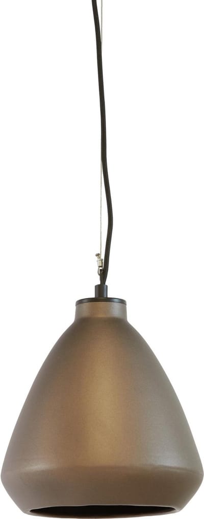 Light & Living Hanglamp Desi - Brons - Ø22.5cm - Modern - Hanglampen Eetkamer, Slaapkamer, Woonkamer
